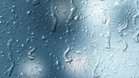 天然淡水滴雨对玻璃纹理