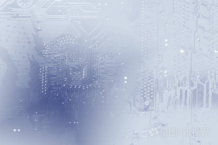 电子计算机硬件技术.主板数字芯片.科技科学背景.综合的通信处理器.