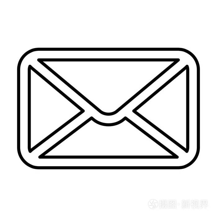 孤立的邮件信封图标