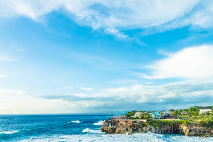 美丽的热带天堂,为假期和放松副本空间背景.印度尼西亚巴厘岛