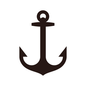 健康定位标志.带有船锚的健康符号.