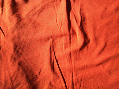 天然的纹理橙色织物
