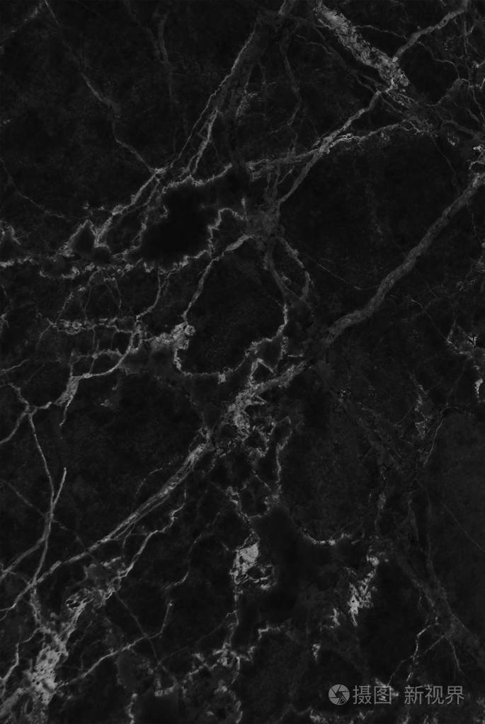 黑色大理石花纹的纹理背景抽象图案的天然大理石