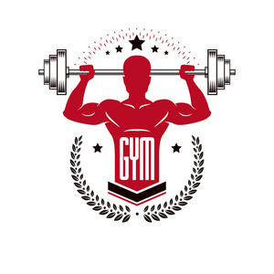 母婴馆标志设计举重馆体育标志照片