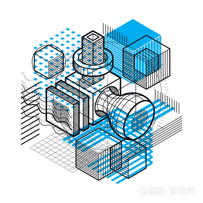与线性网格模型的抽象设计
