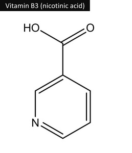 烟酸的分子结构维生素b3