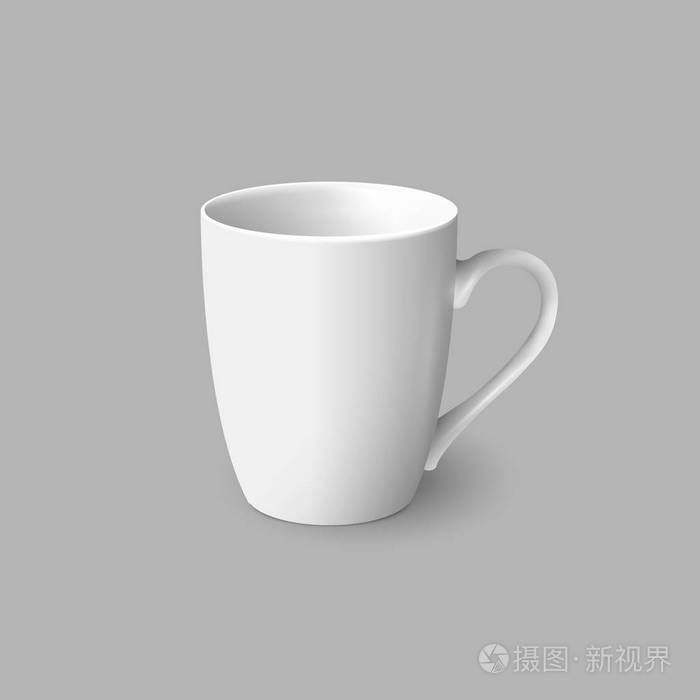空白白咖啡杯子