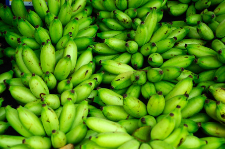 未熟的香蕉果实图片