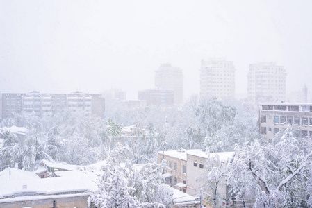 大雪在摩尔多瓦