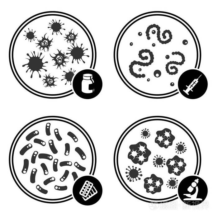 在培养皿中的图标插画-正版商用图片0y6nju-摄图新视界