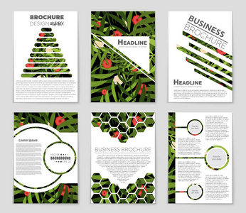 抽象矢量布局背景集。艺术模板设计 列表 头版 样机宣传册主题样式 横幅 想法 封面 小册子 打印 传单，书，空