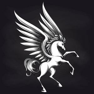 飞马座徽标图片-飞马座徽标素材-飞马座徽标插画-摄图新视界