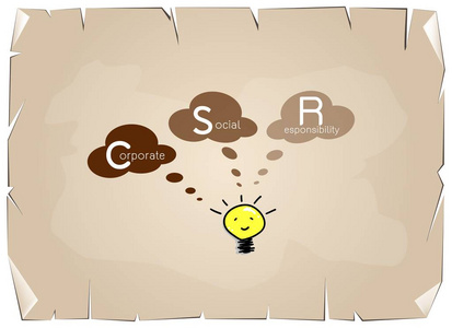 灯泡与企业社会责任概念
