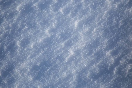 雪纹理背景在冬天白天