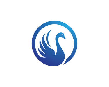 书法logo天鹅 logo 模板矢量动物符号照片