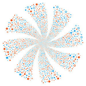 装饰星星烟花旋流旋转图片