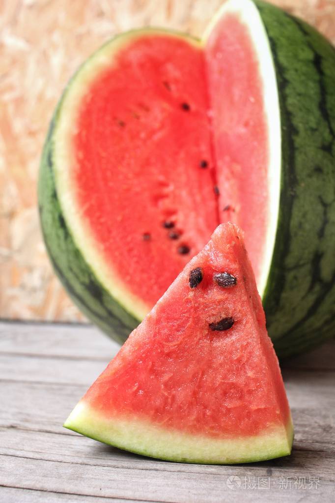 红西瓜的特写