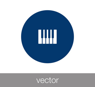钢琴的平面图标