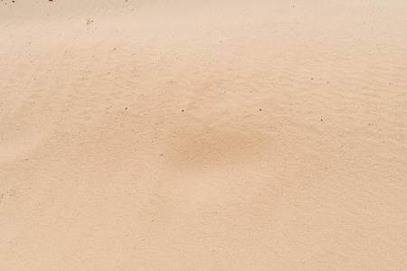 砂的纹理。棕色的沙子。细砂的背景。砂背景