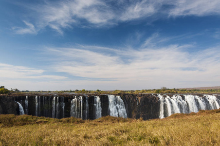 在津巴布韦维多利亚瀑布的视图