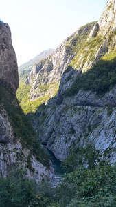 莫拉卡峡谷在黑山