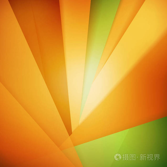 抽象矢量背景软模糊绿色和橙色背景壁纸传单海报横幅模板