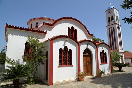 希腊东正教教堂的斯皮利亚，克里特岛
