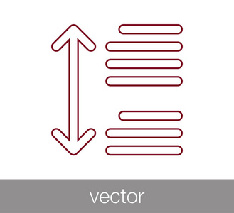 行间距图标