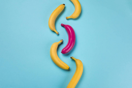五颜六色的香蕉集合