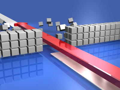 前进箭头打开突破口照片