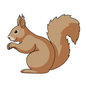 松鼠剪影squirrel.