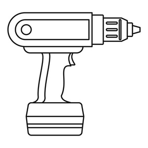 电动螺丝刀钻图标大纲