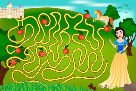 城堡羊和狗迷宫游戏迷宫游戏的孩子们与克里希纳和黄油犯罪小偷卡通