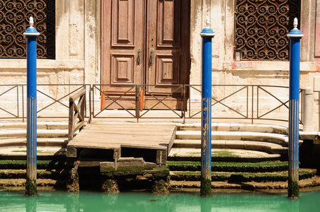 多彩的建筑物，在威尼斯，意大利，旅游欧洲