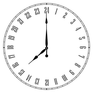 24 小时时钟照片
