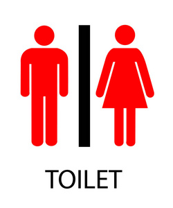 妇女和男子的厕所