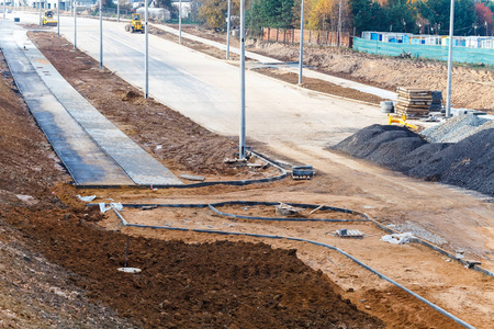 新城区道路施工机械图片