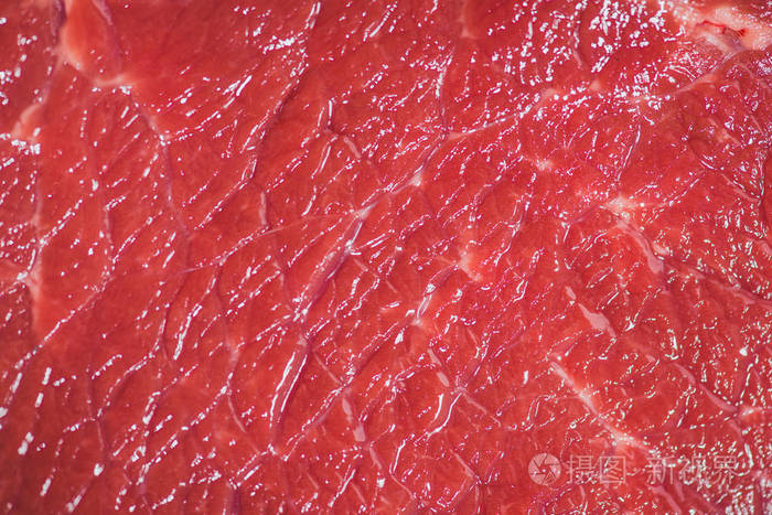 特写镜头的生牛肉