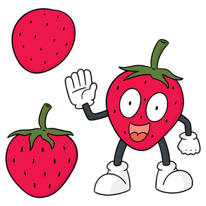 卡通创意草莓图片