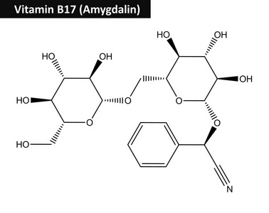 苦杏仁苷的分子结构维生素b17