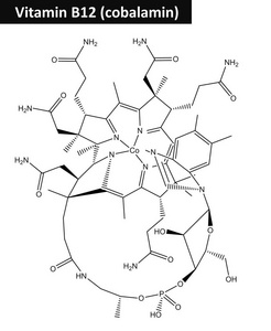 钴胺维生素b12的分子结构