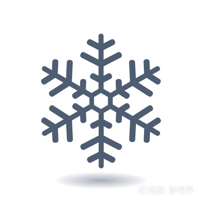 雪花标志图标