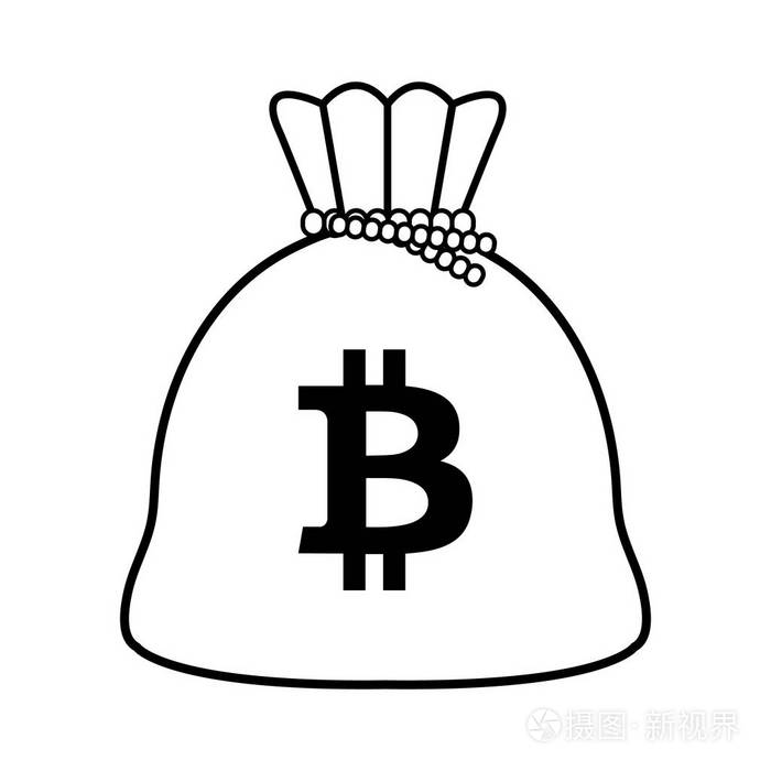 比特币钱袋子孤立图标矢量插图设计插画-正版商用图片0ydel3-摄图新