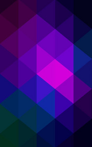 深粉色, 蓝色多边形抽象背景。多边形几何三角形