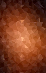 暗橙色抽象纹理多边形背景。 模糊三角形设计。 模式可用于背景。