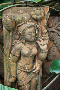 泰国东南亚佛教的雕塑建筑和象征