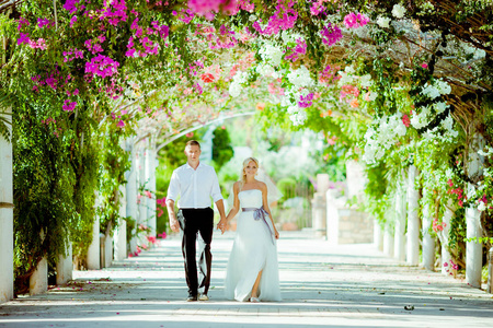 在塞浦路斯的婚礼拍照