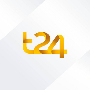 字母与数字的 T24 徽标