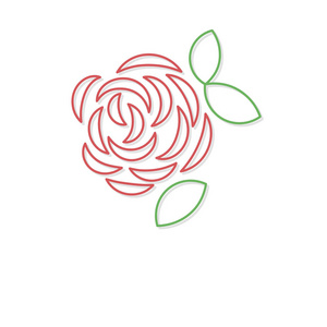 玫瑰徽标玫瑰 矢量 花 徽标 标志 符号 象征.矢量图照片