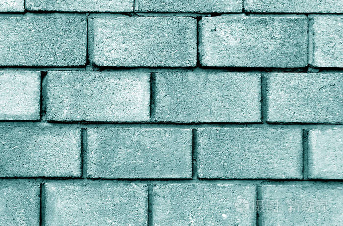 青色的砖壁模式